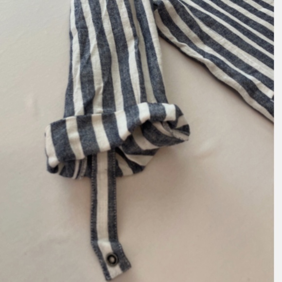 NWT - CASLON Striped Linen Blend Blazer Jacket - Picture 6 of 9